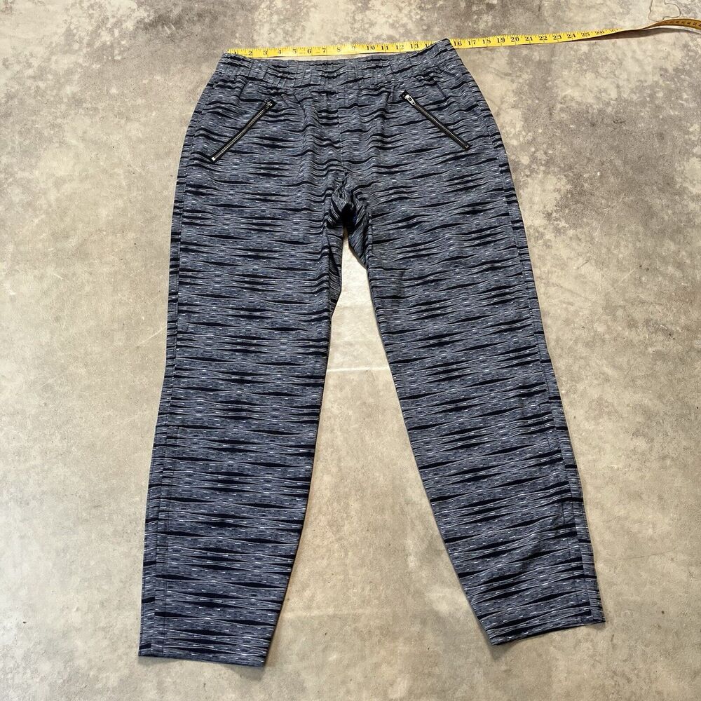 Athleta Pant Womens 12 Black Aspire Ankle‎ Jogger Lightweight Stretch Athleisure